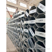 13.5 မီလီမီတာပူလေးများသည် galvanized octagons သံမဏိတိုင်